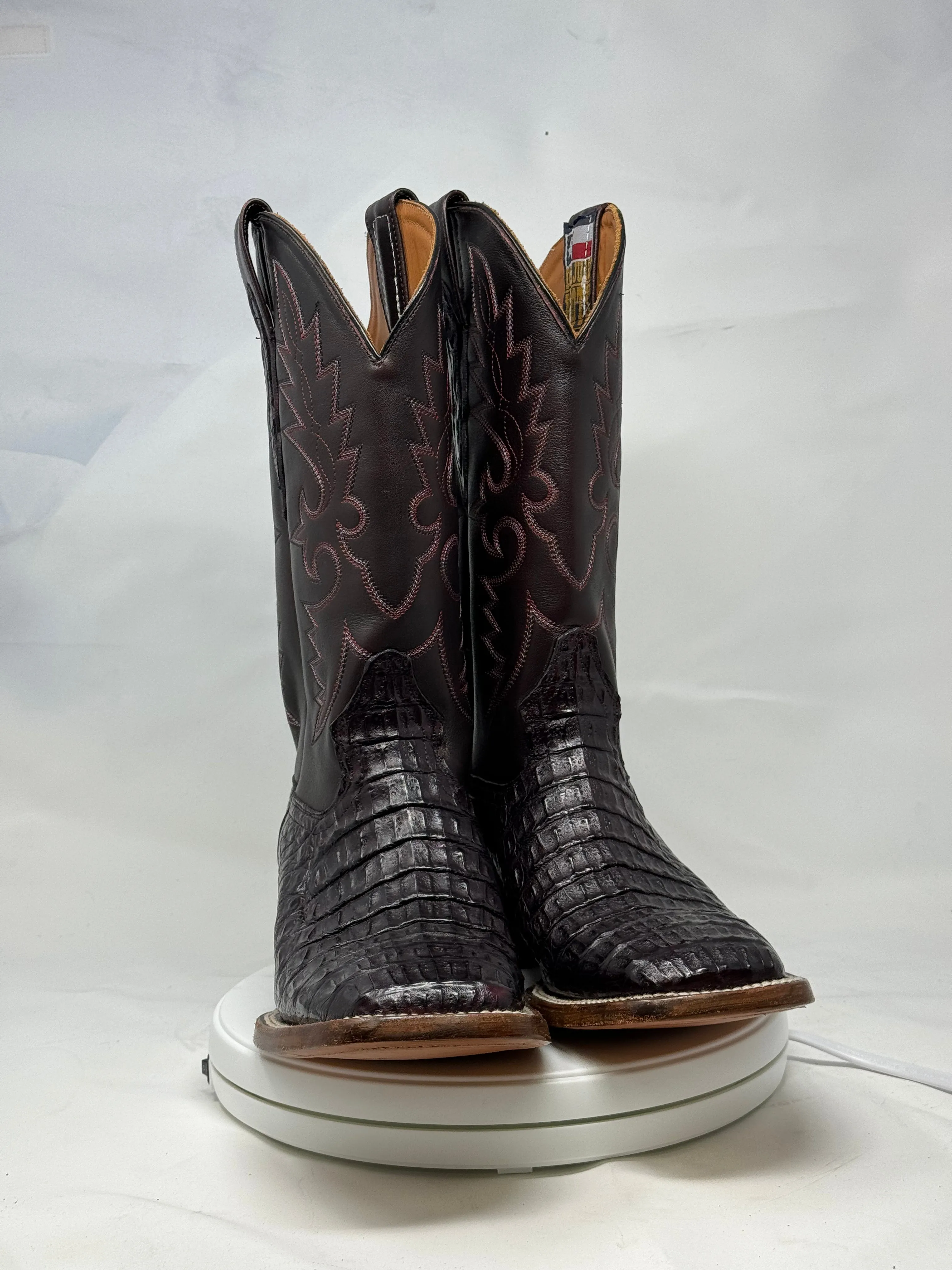 DJ2042 | Don Juan Boots Men's Caiman Back Black Cherry H Toe P