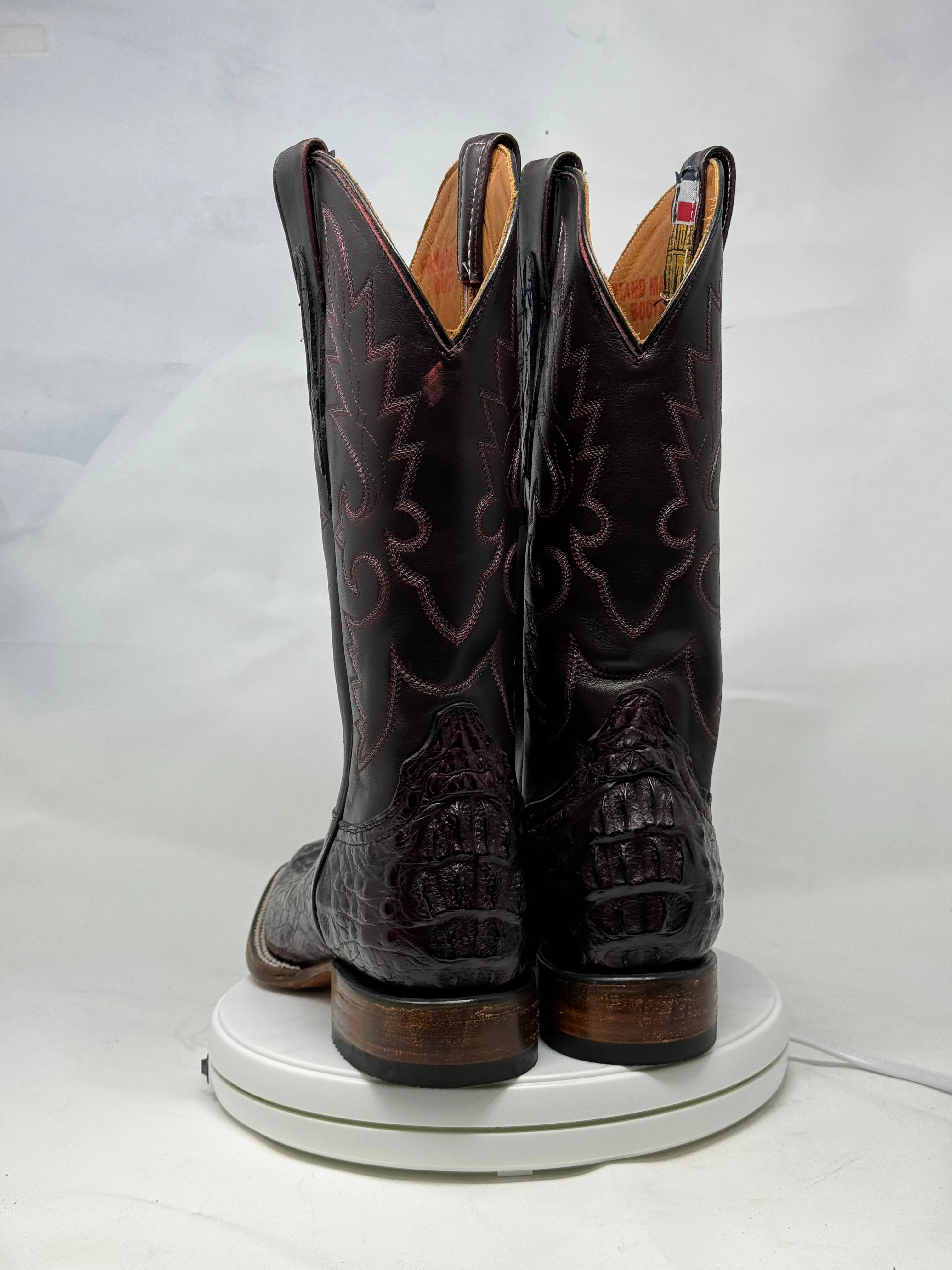 DJ2042 | Don Juan Boots Men's Caiman Back Black Cherry H Toe P
