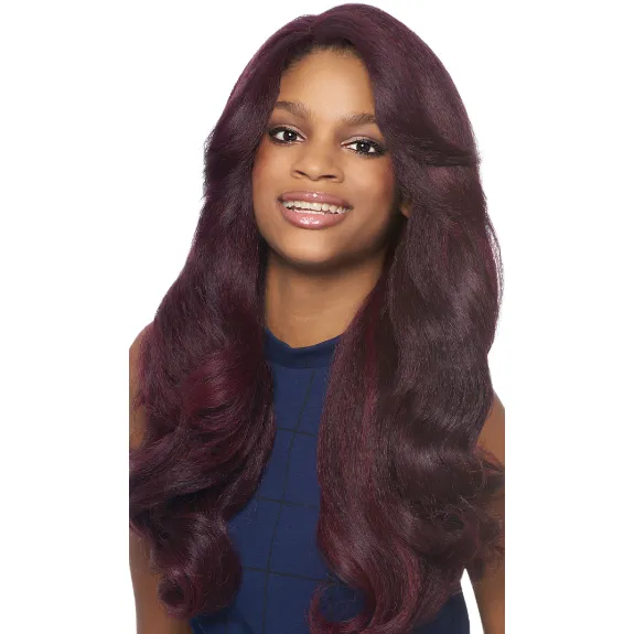 DOMINICAN BLOW OUT RELAXED - OUTRE BATIK BUNDLE SYNTHETIC LACE FRONT WIG