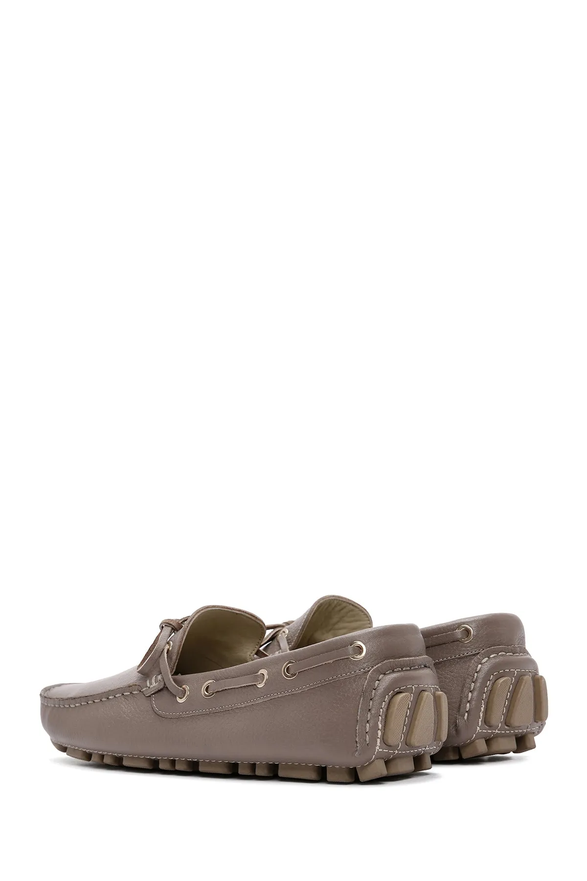 Erkek Vizon Deri Comfort Loafer