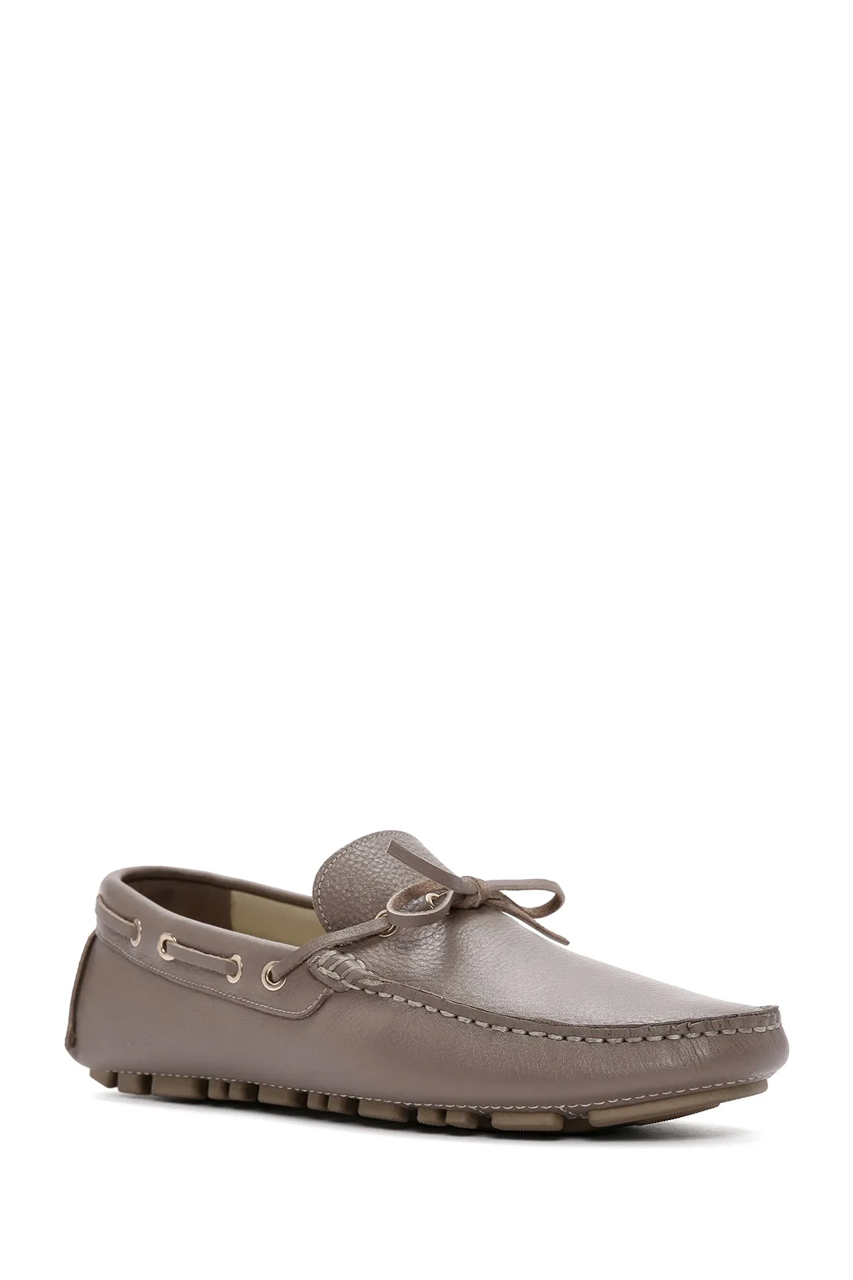Erkek Vizon Deri Comfort Loafer