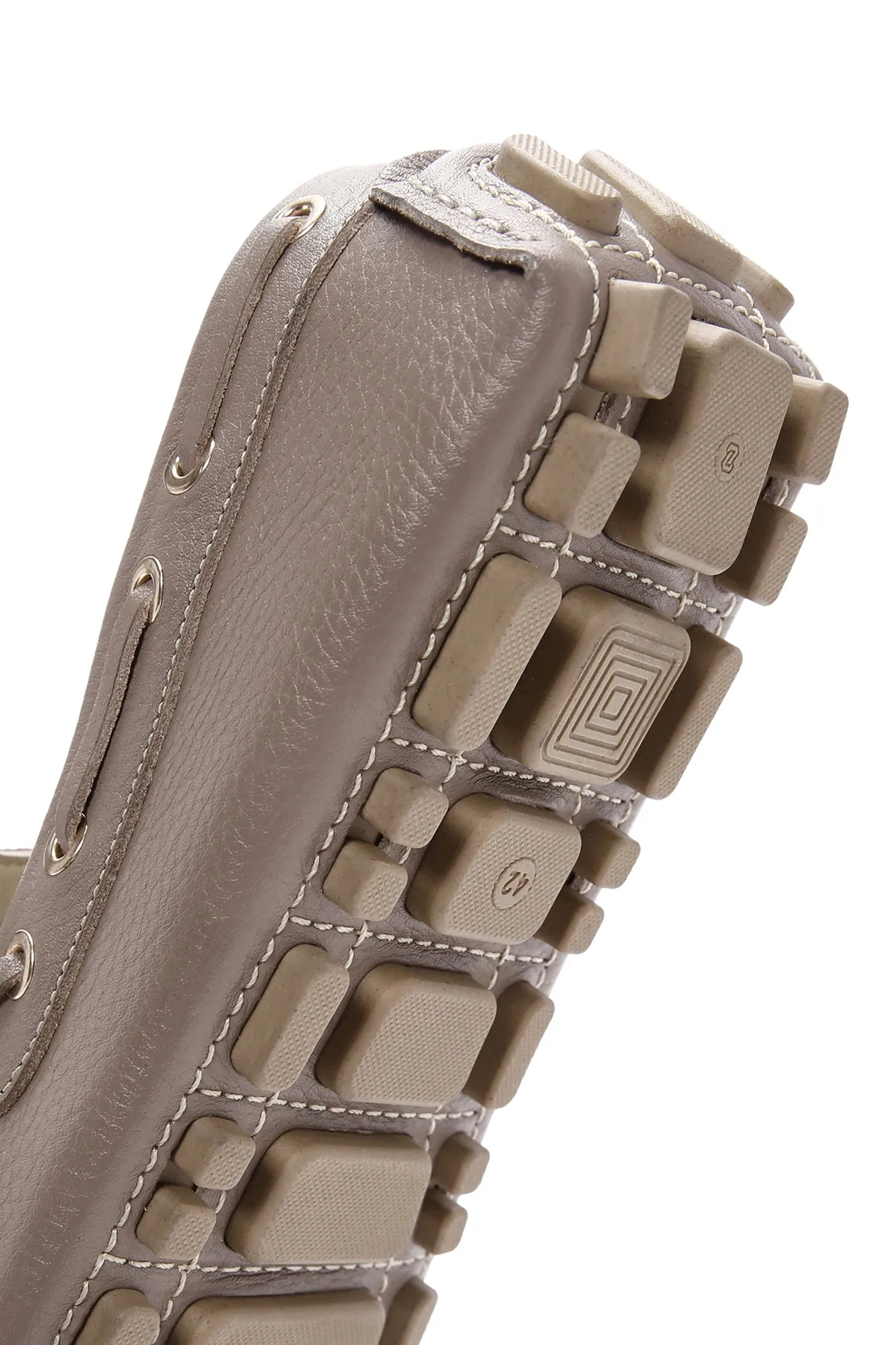 Erkek Vizon Deri Comfort Loafer