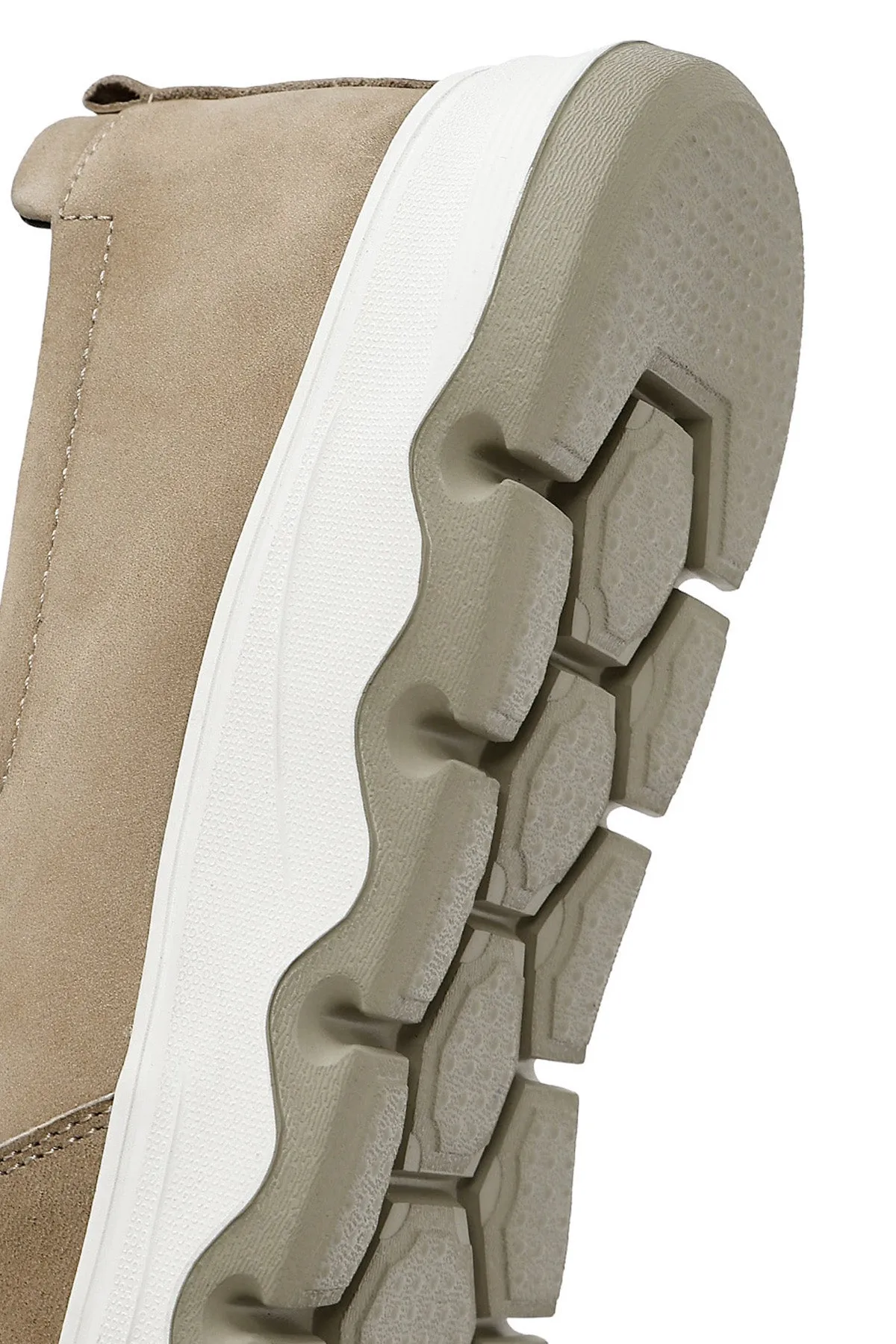 Erkek Vizon Nubuk Deri Comfort Loafer