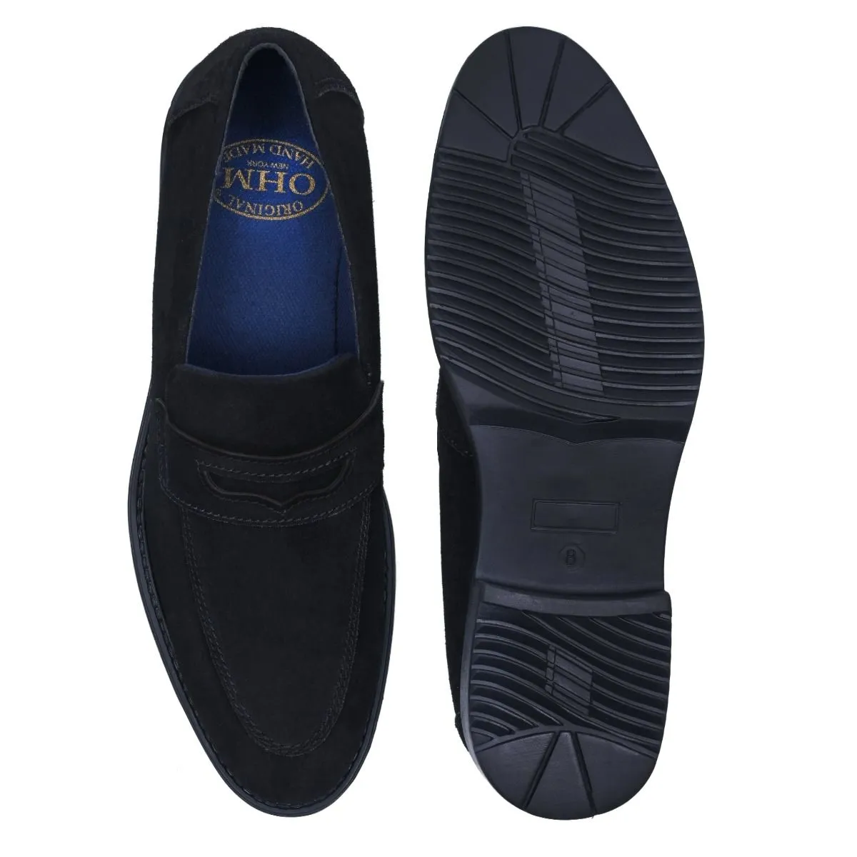Exclusive Penny Loafer in Suede with Classy Rubber Sole