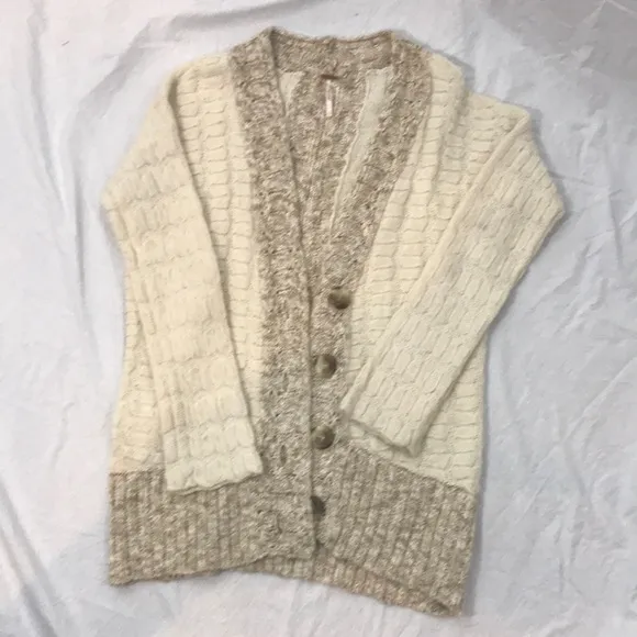 Free People Knit Boho Relaxed Sweater