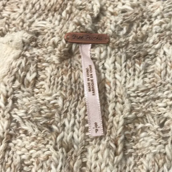 Free People Knit Boho Relaxed Sweater