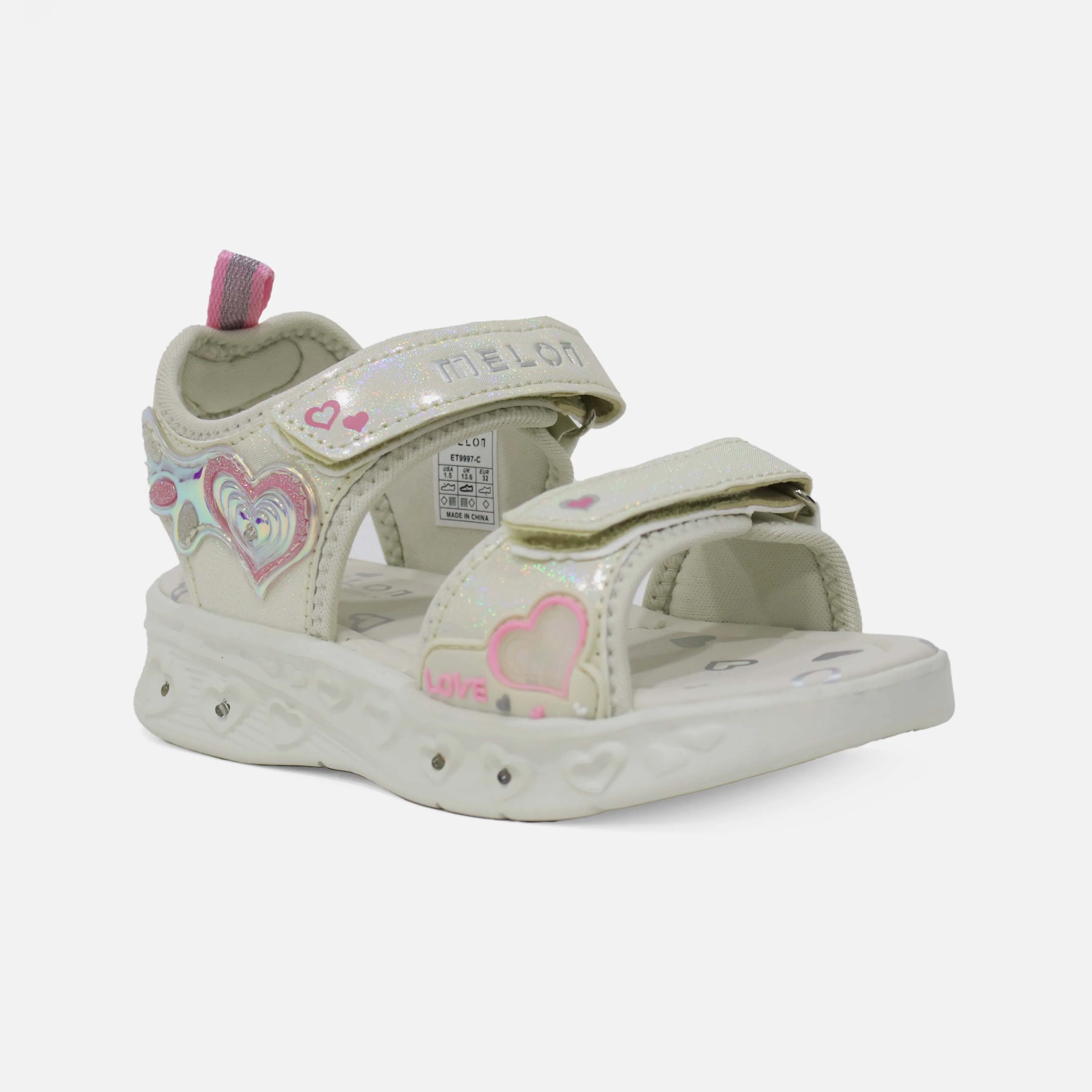 GIRLS LIGHT SLIP-ON SANDALS