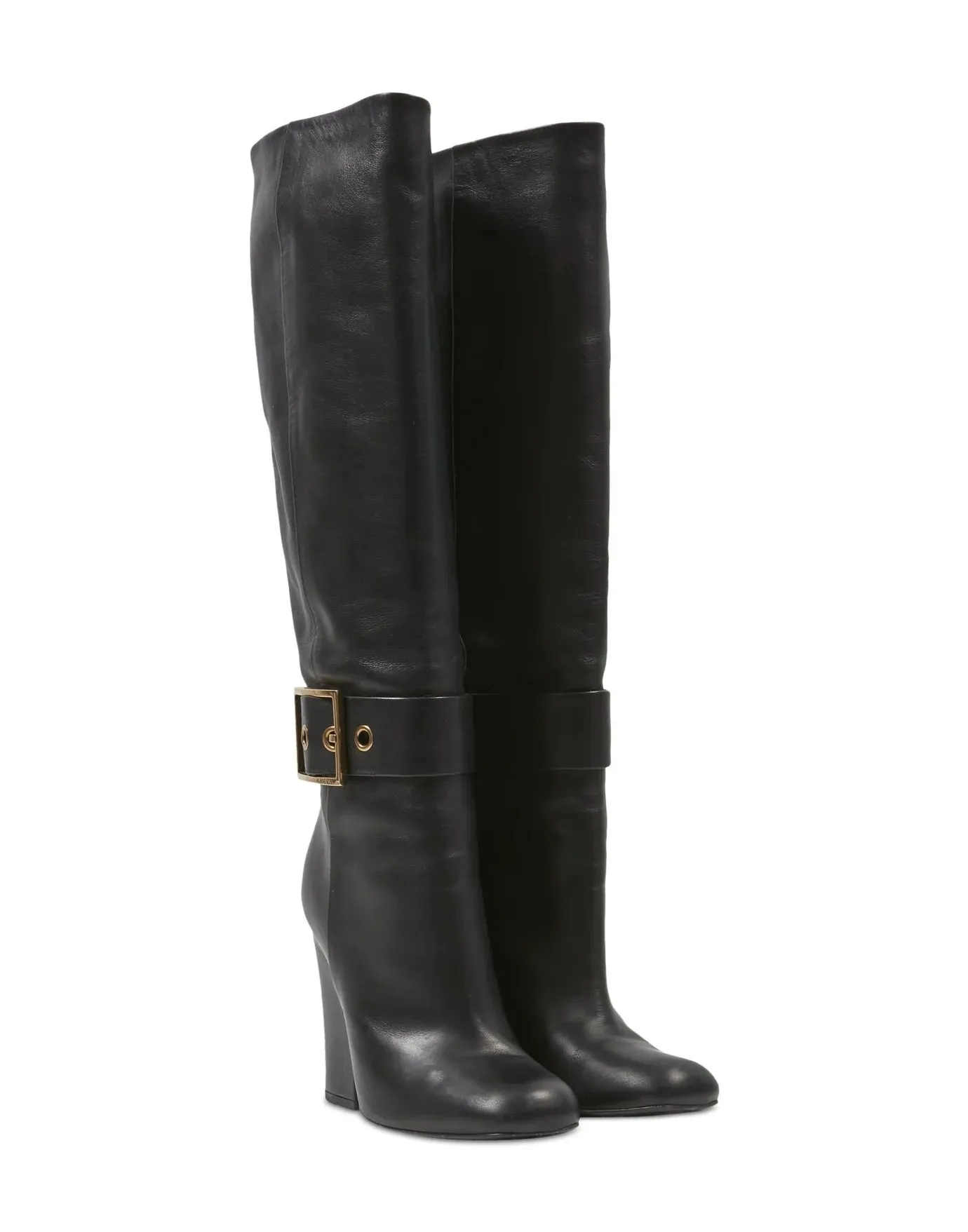 GUCCI LEATHER KESHA KNEE HIGH BOOTS