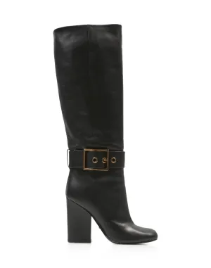 GUCCI LEATHER KESHA KNEE HIGH BOOTS