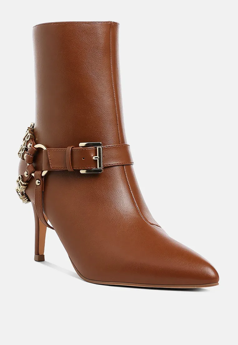 Harness Detail Stiletto Boots By RUW