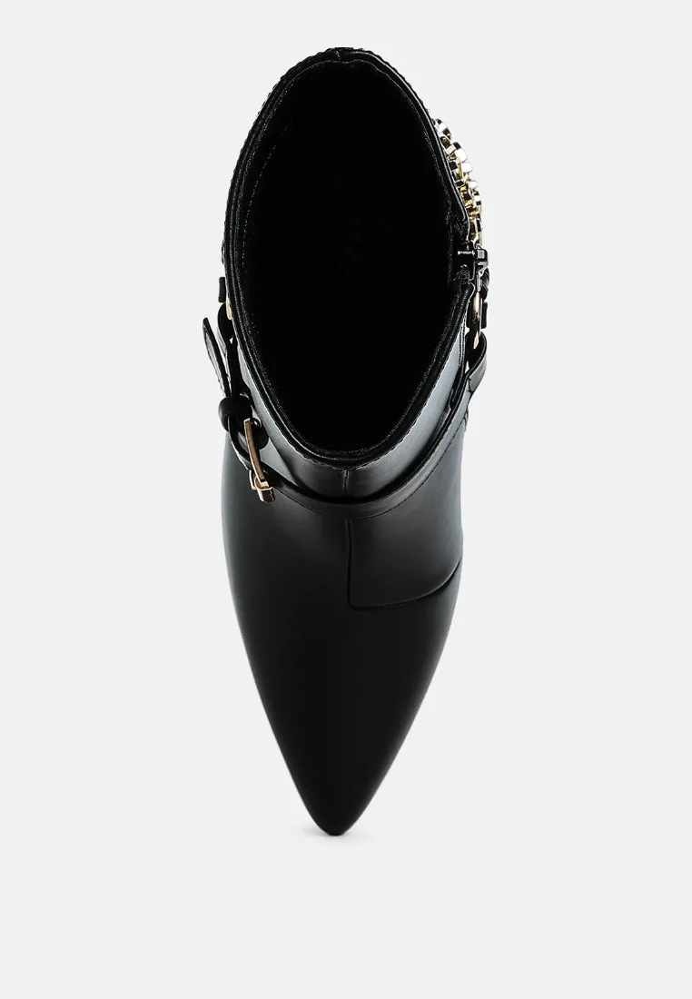 Harness Detail Stiletto Boots By RUW