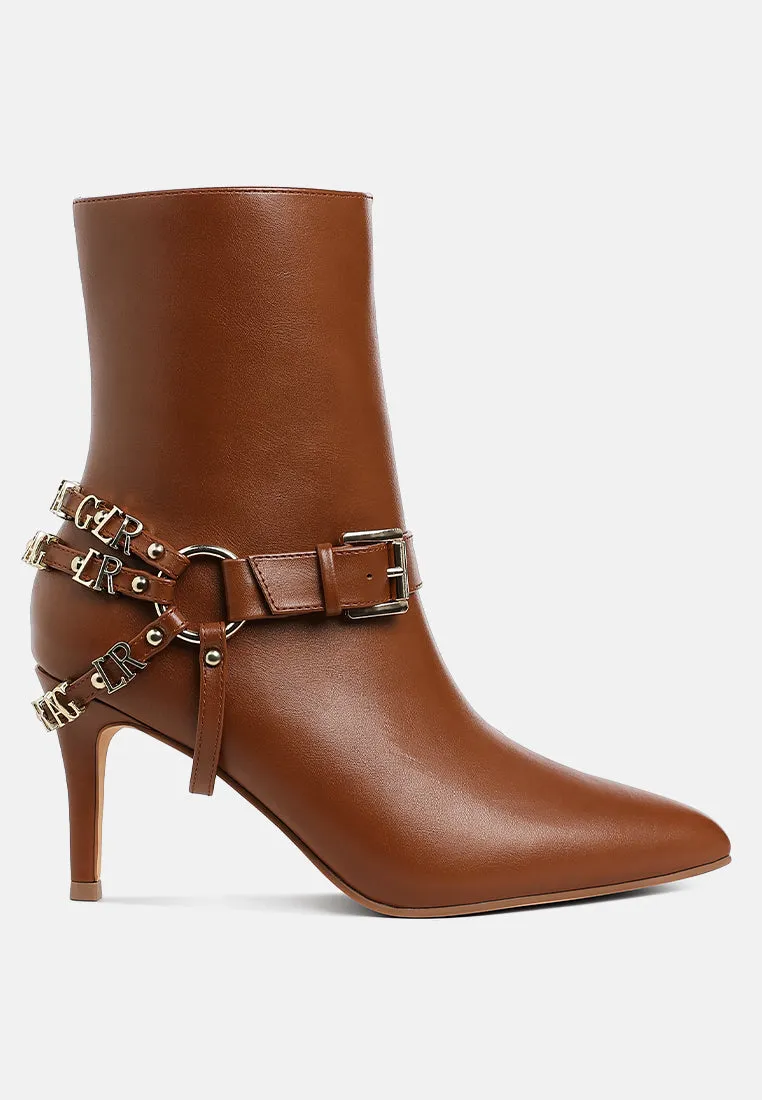 Harness Detail Stiletto Boots By RUW