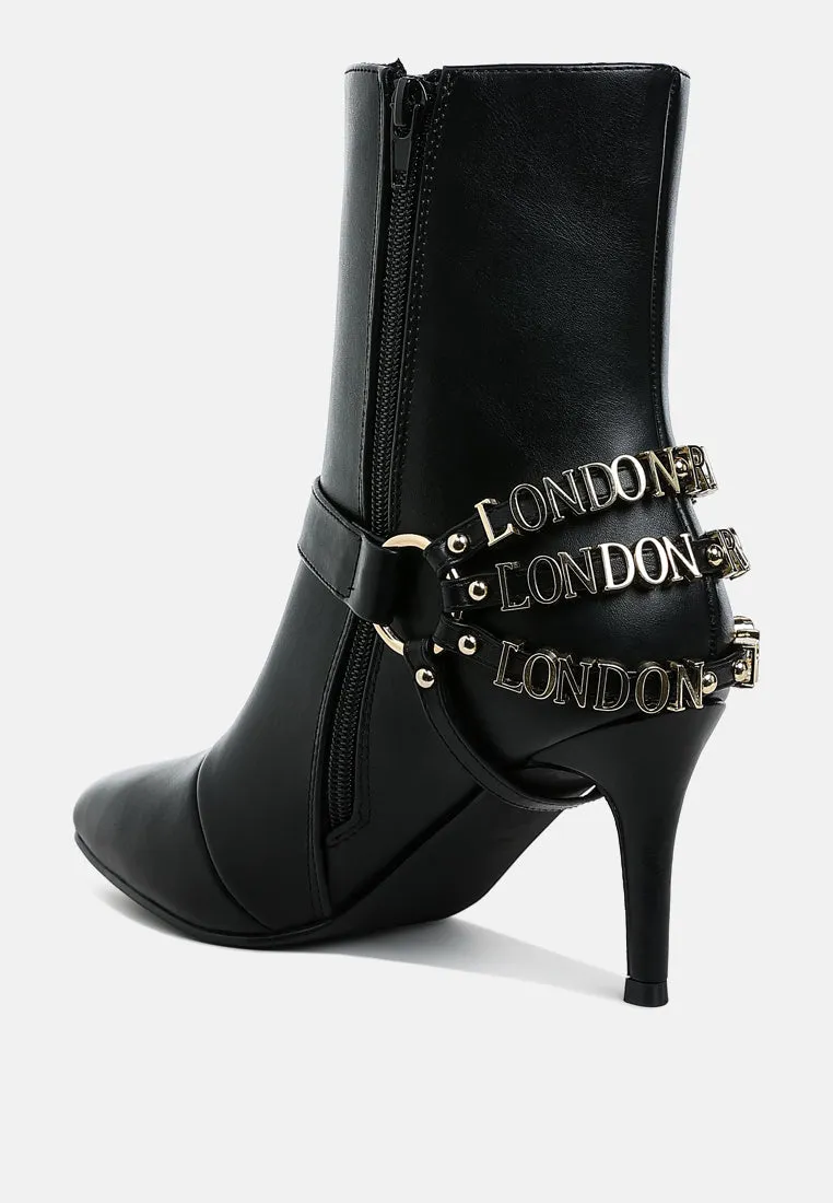 Harness Detail Stiletto Boots By RUW