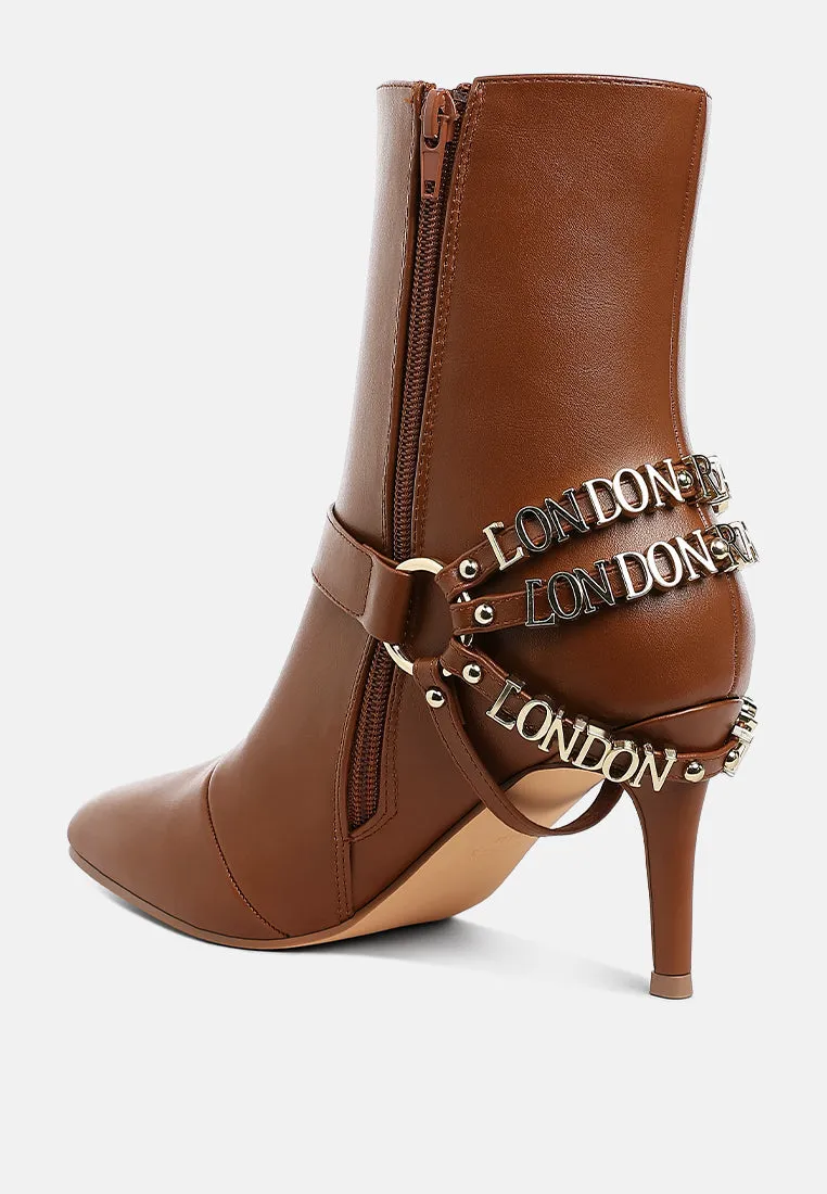 Harness Detail Stiletto Boots By RUW