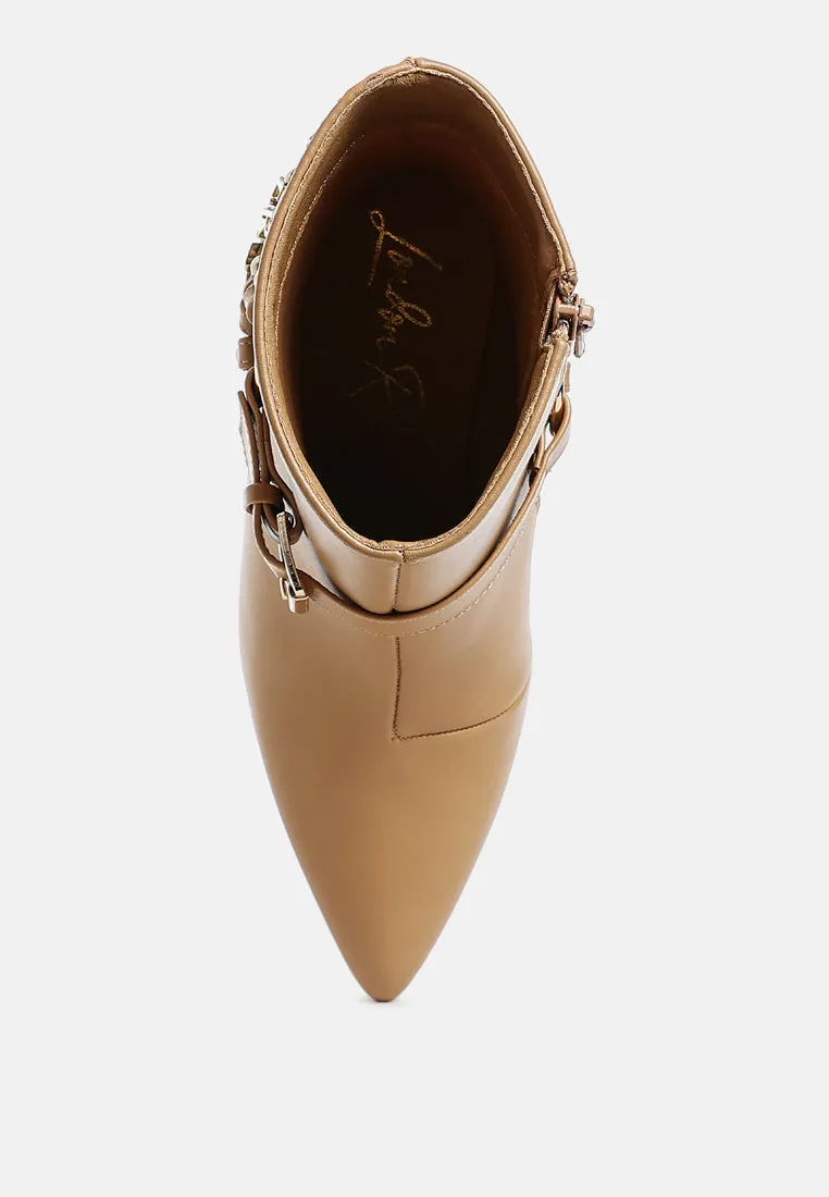 Harness Detail Stiletto Boots By RUW