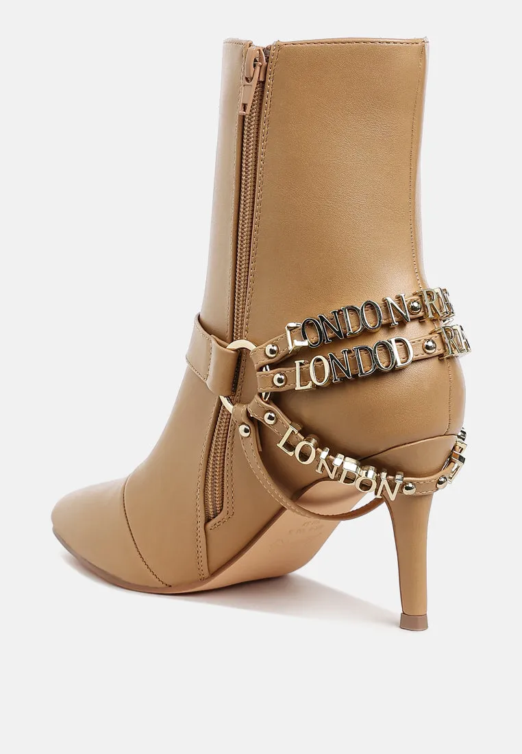 Harness Detail Stiletto Boots By RUW