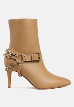 Harness Detail Stiletto Boots By RUW