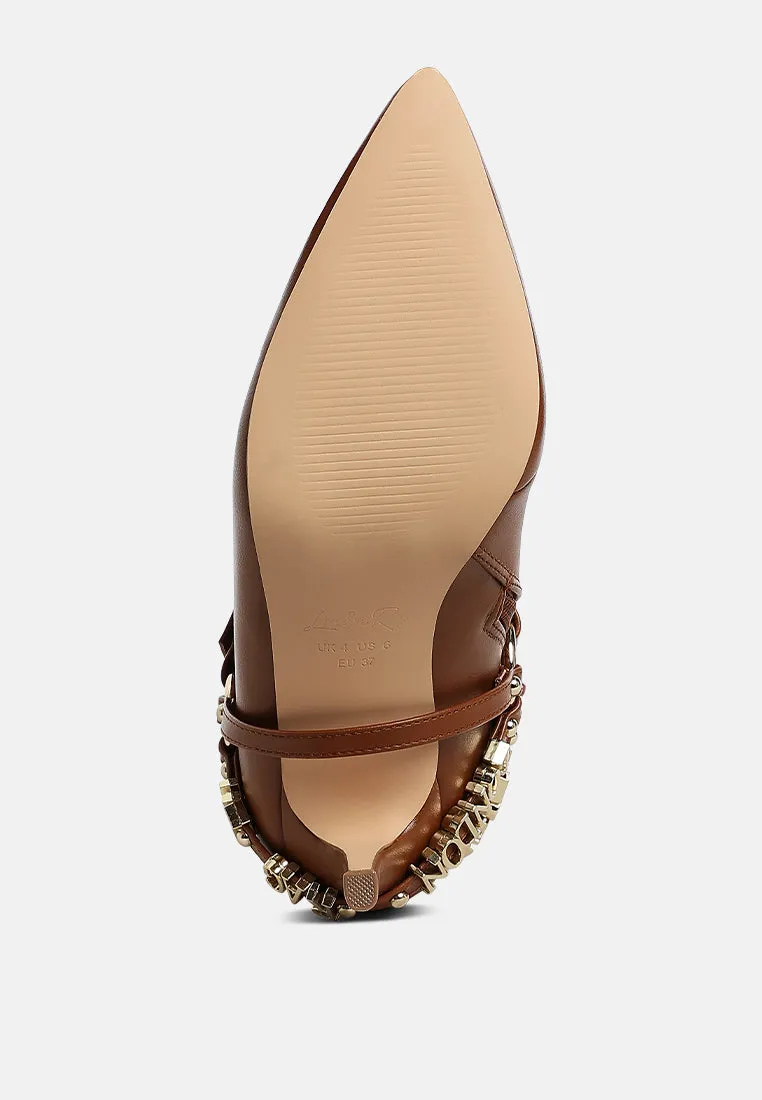 Harness Detail Stiletto Boots By RUW