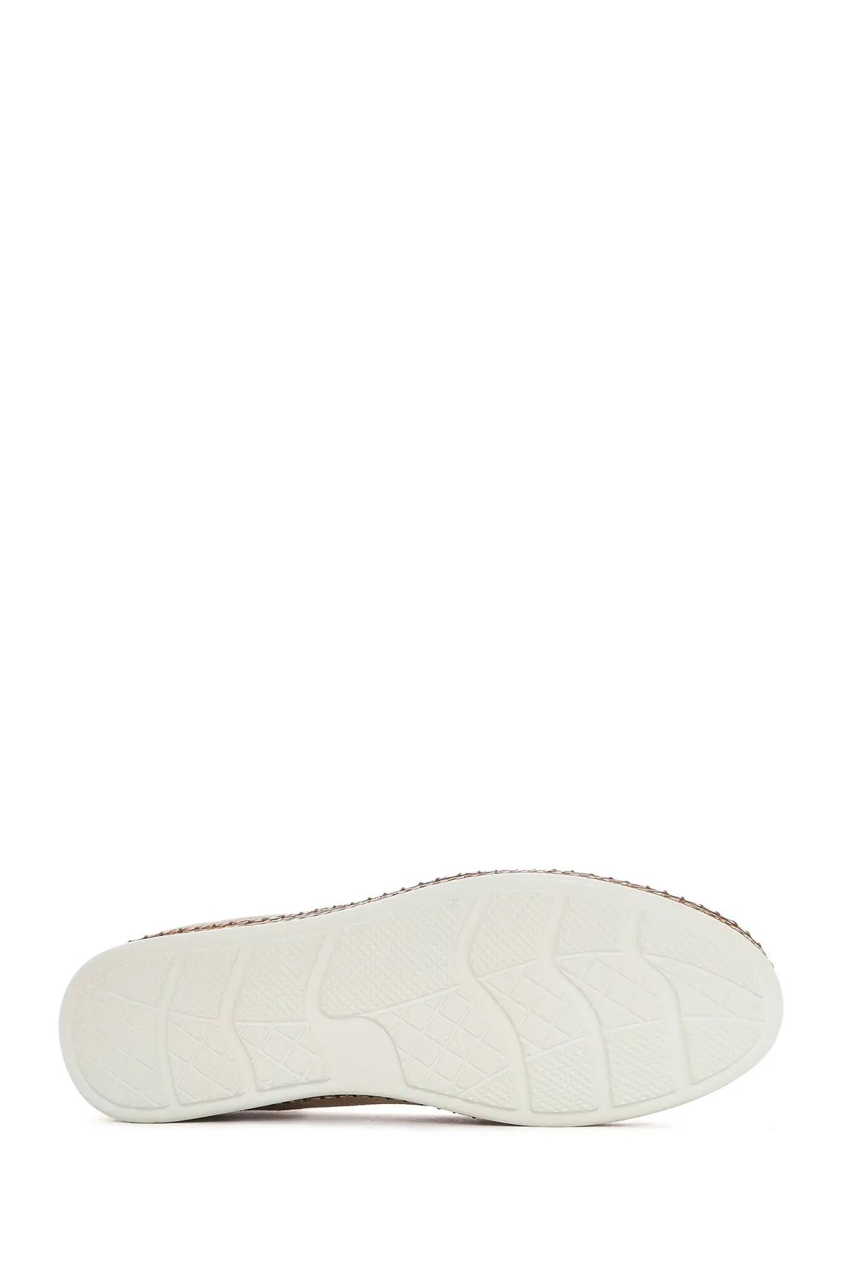 Kadın Bej Süet Deri Comfort Loafer