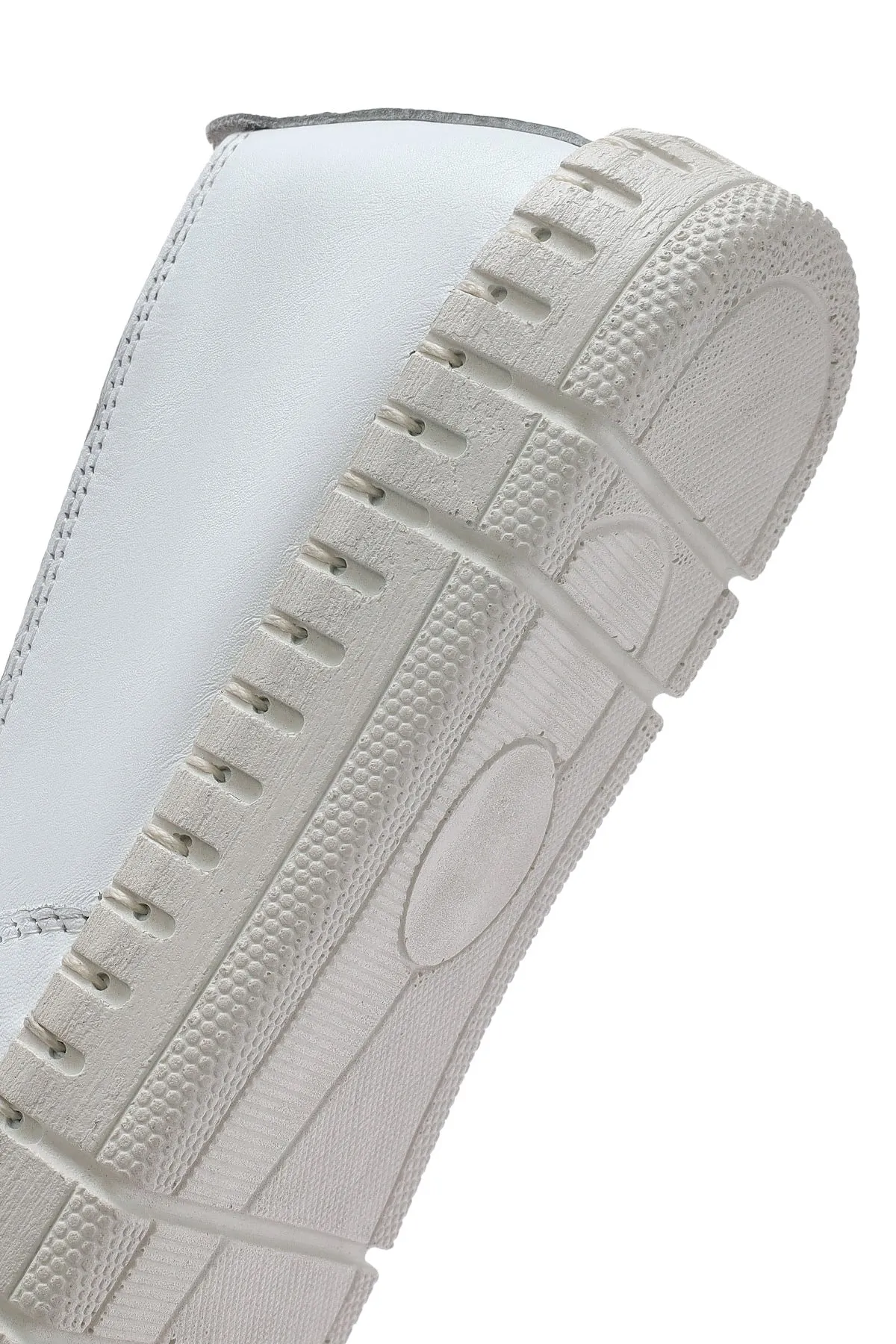Kadın Beyaz Deri Comfort Loafer