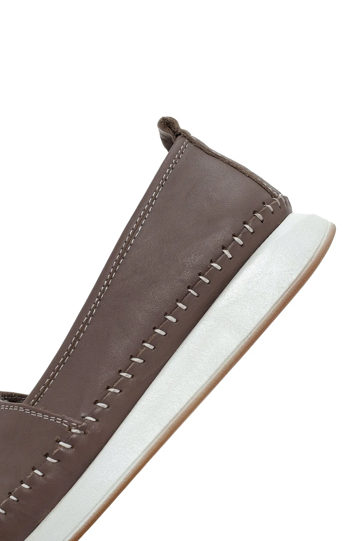 Kadın Vizon Deri Comfort Loafer