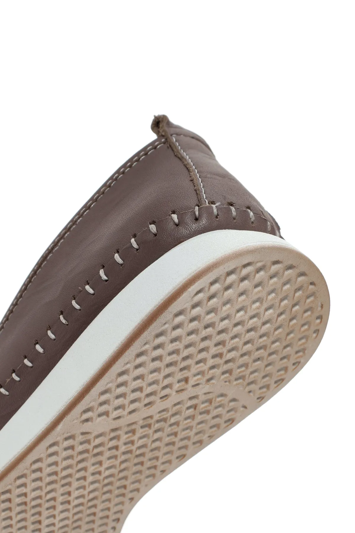 Kadın Vizon Deri Comfort Loafer