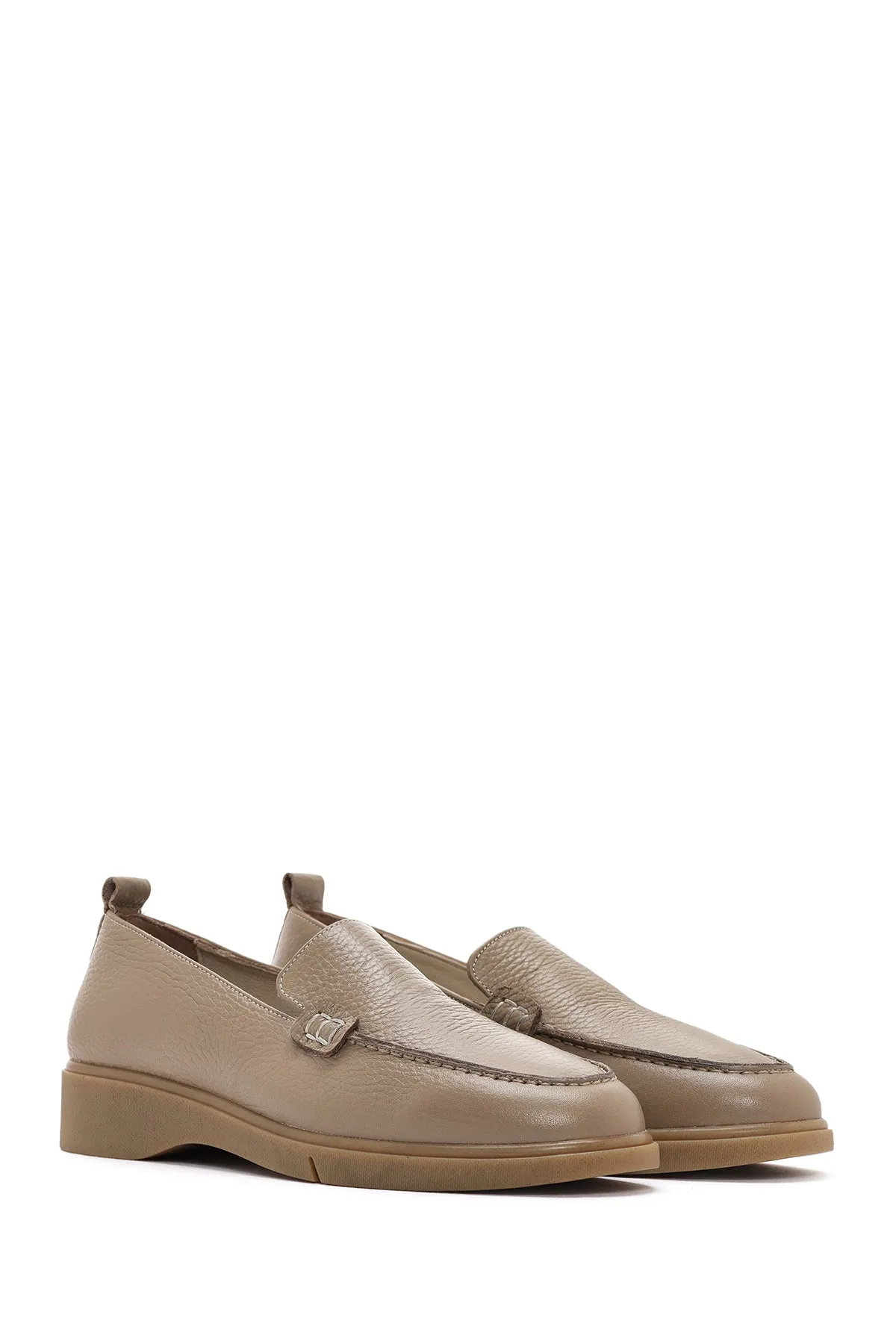 Kadın Vizon Deri Comfort Loafer