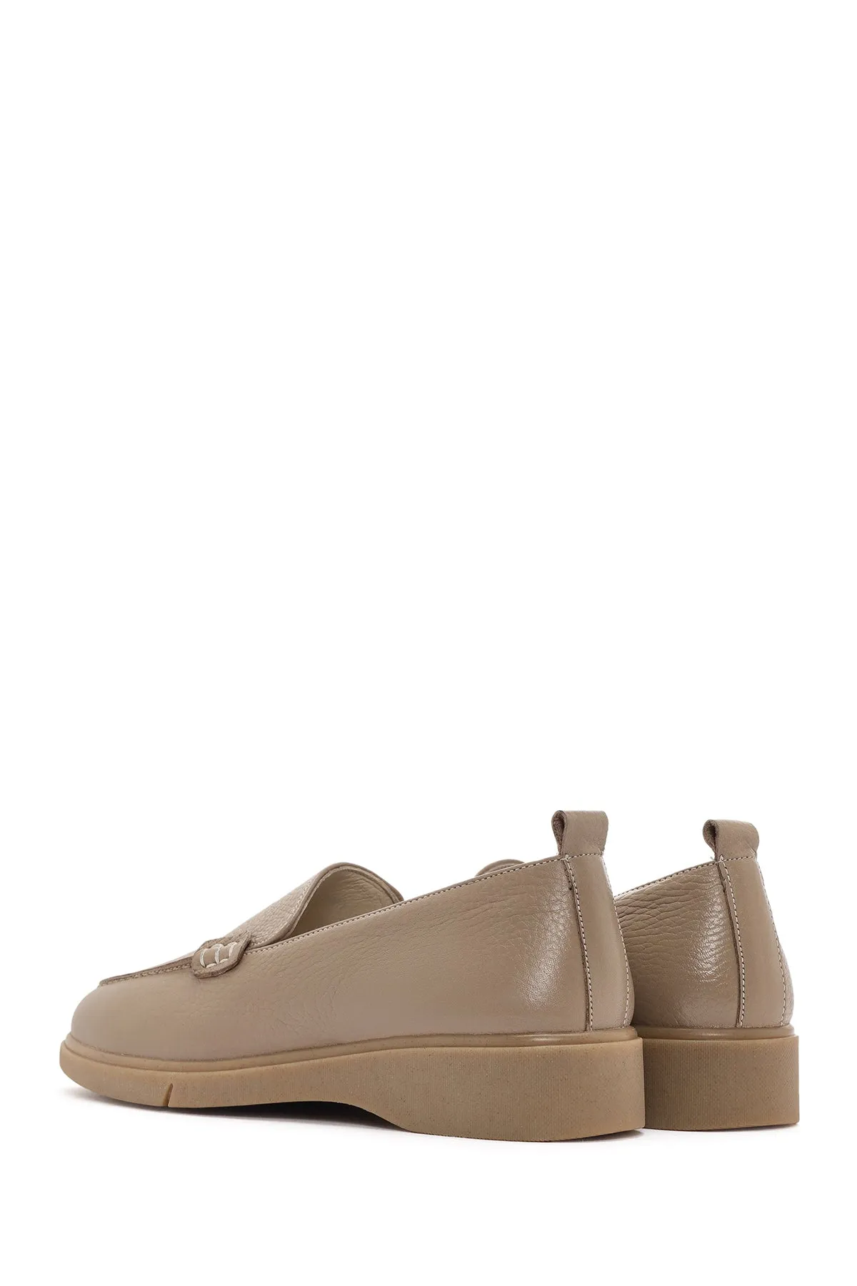 Kadın Vizon Deri Comfort Loafer