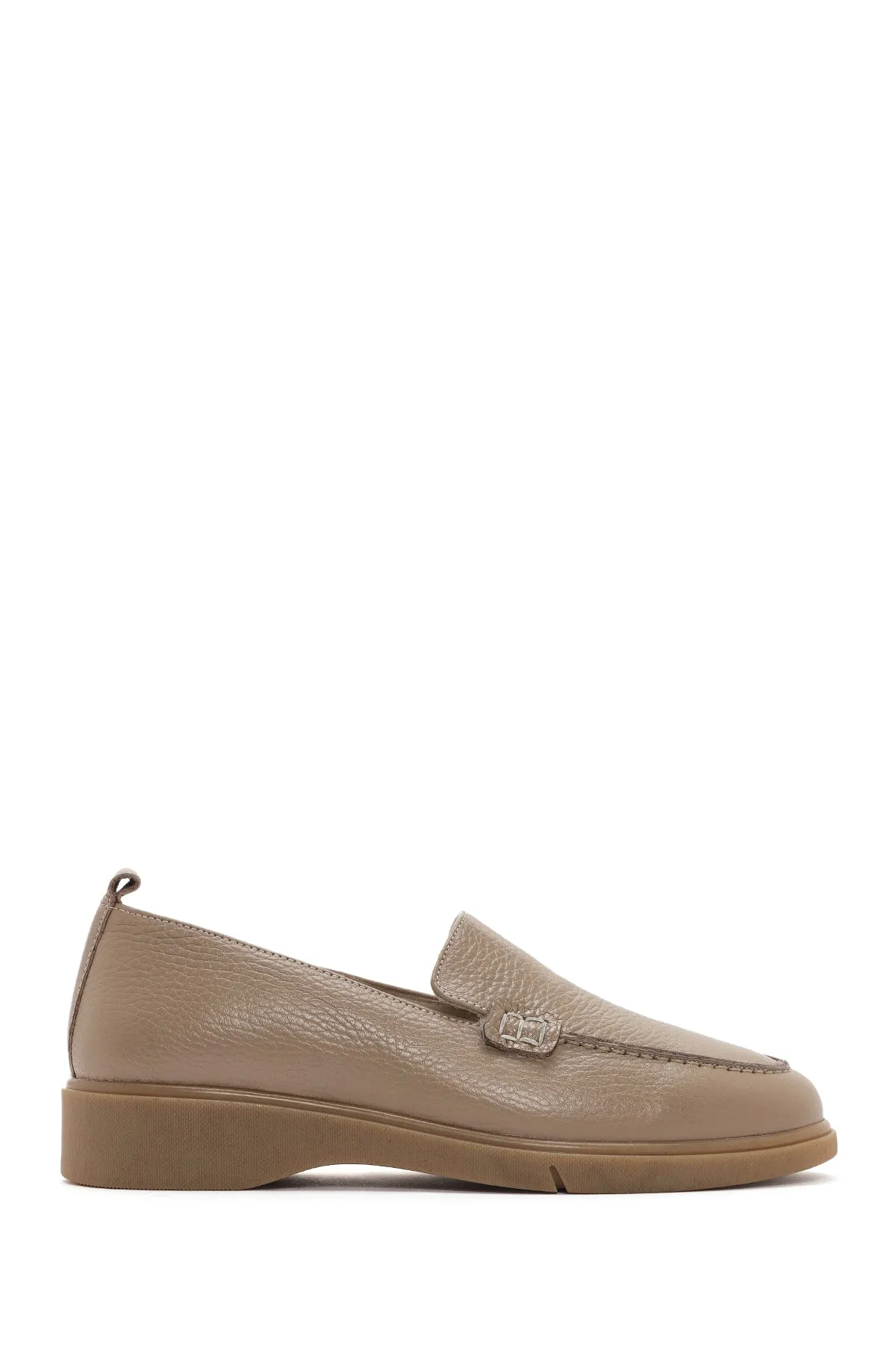 Kadın Vizon Deri Comfort Loafer