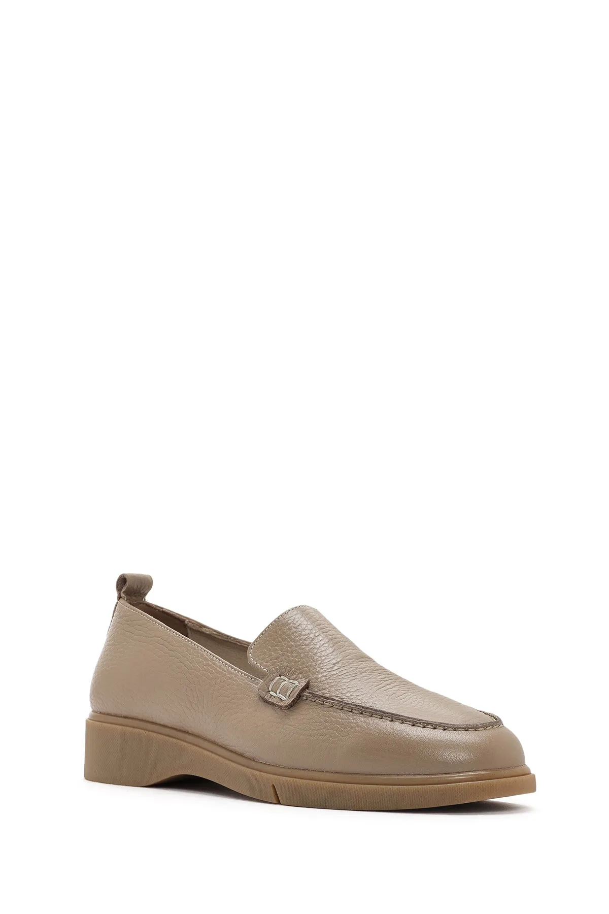Kadın Vizon Deri Comfort Loafer