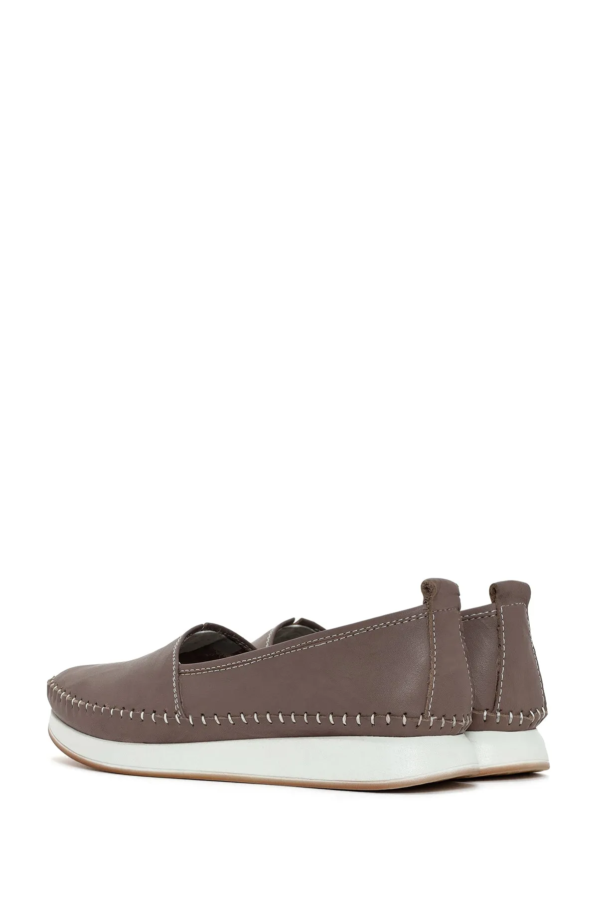 Kadın Vizon Deri Comfort Loafer