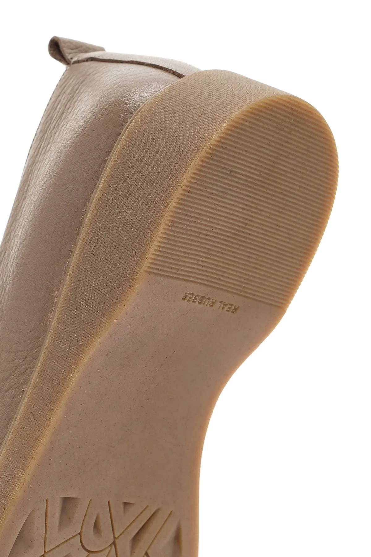Kadın Vizon Deri Comfort Loafer