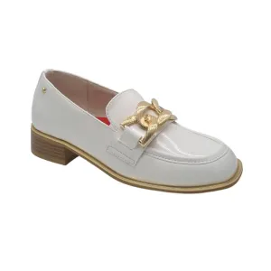 Kate Appleby White Patent Loafer - Thames