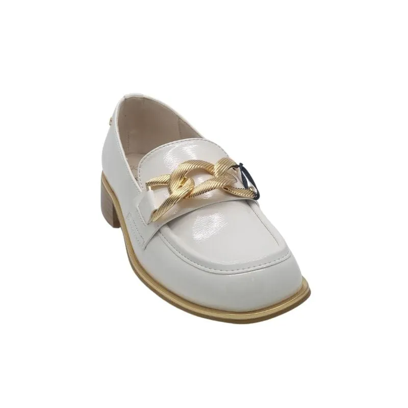 Kate Appleby White Patent Loafer - Thames