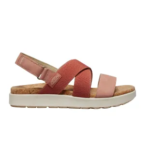Keen Elle Criss Cross Backstrap Sandal (Women) - Baked Clay/Cork