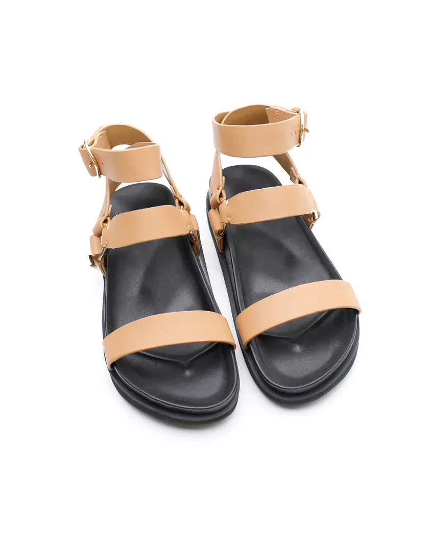 La Tribe Platform Sandal - Light Tan