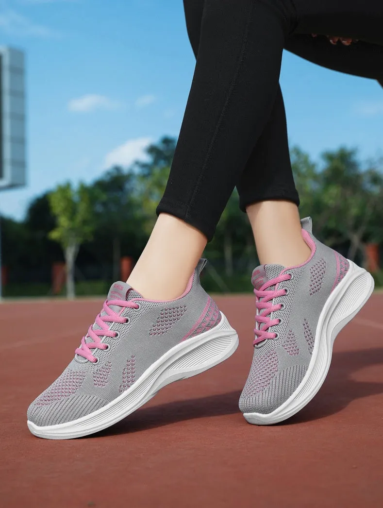 Lightweight and Breathable Two-Tone Training Shoes for Women