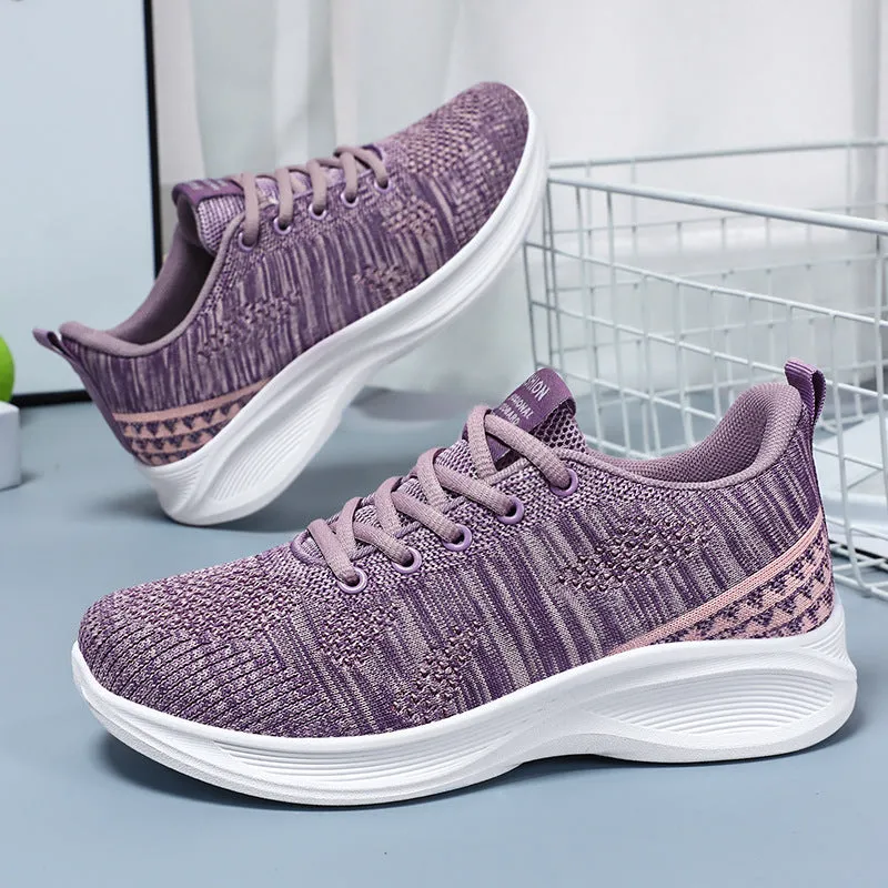 Lightweight and Breathable Two-Tone Training Shoes for Women
