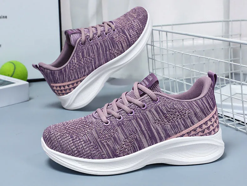 Lightweight and Breathable Two-Tone Training Shoes for Women