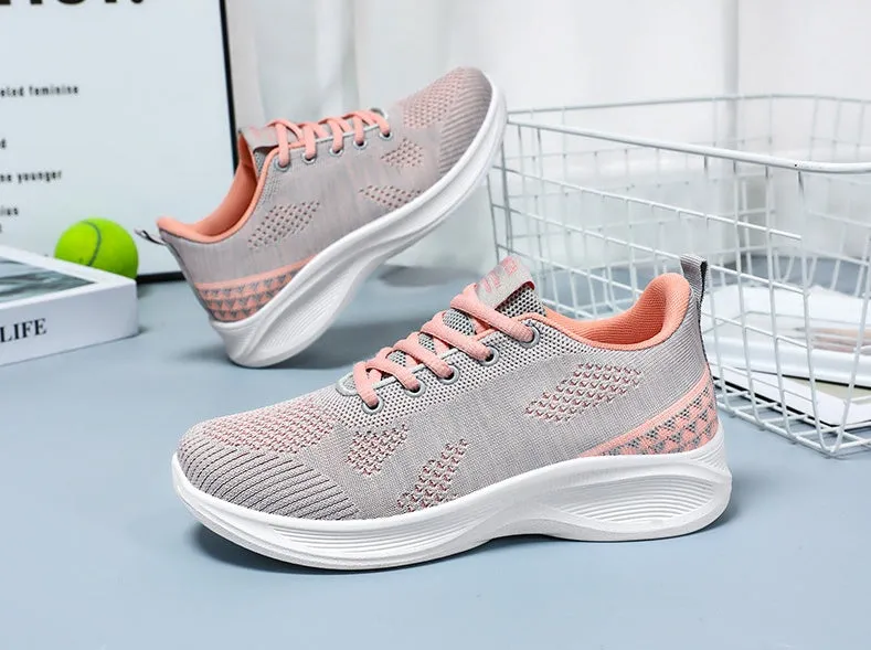 Lightweight and Breathable Two-Tone Training Shoes for Women