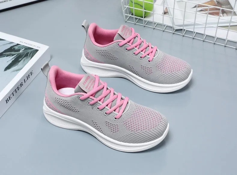 Lightweight and Breathable Two-Tone Training Shoes for Women