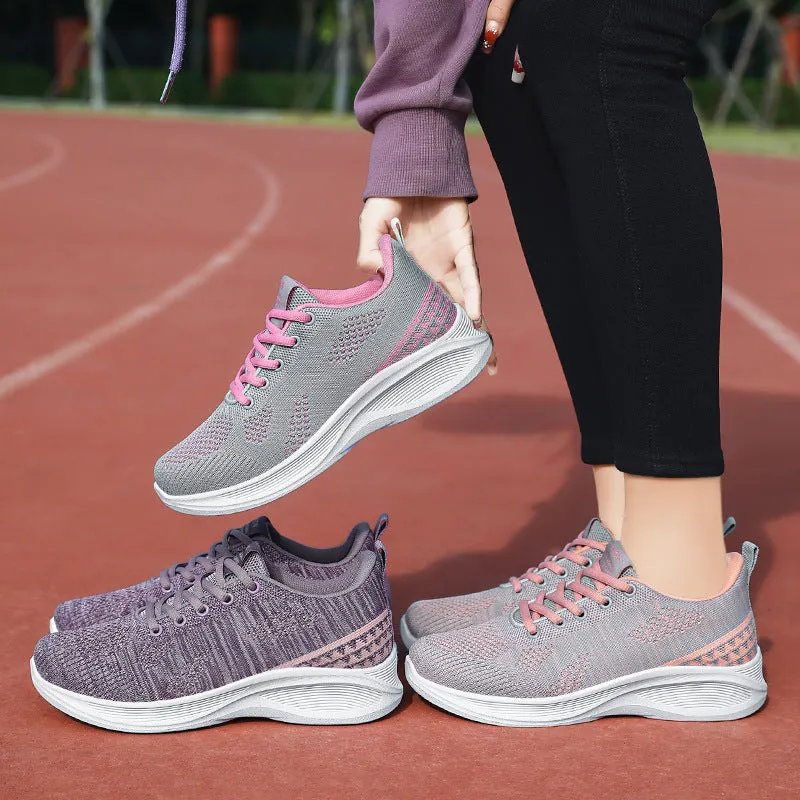 Lightweight and Breathable Two-Tone Training Shoes for Women