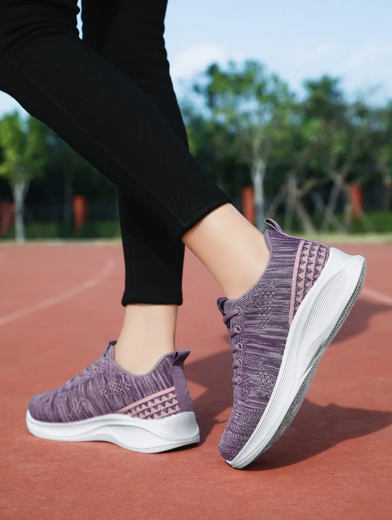 Lightweight and Breathable Two-Tone Training Shoes for Women