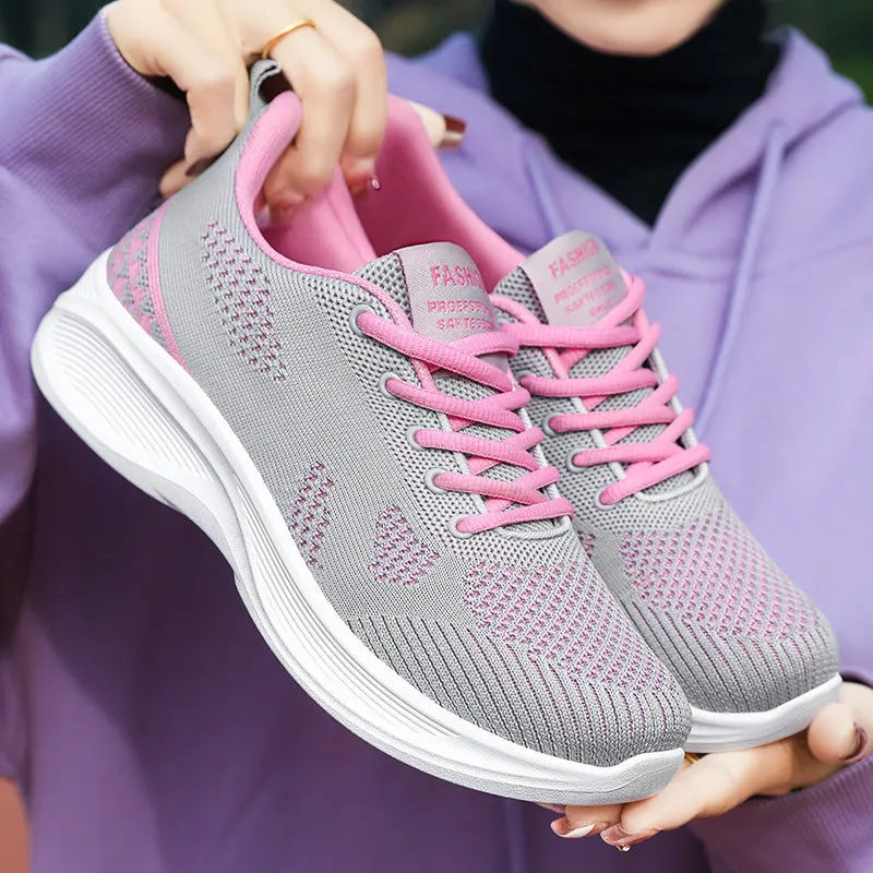 Lightweight and Breathable Two-Tone Training Shoes for Women