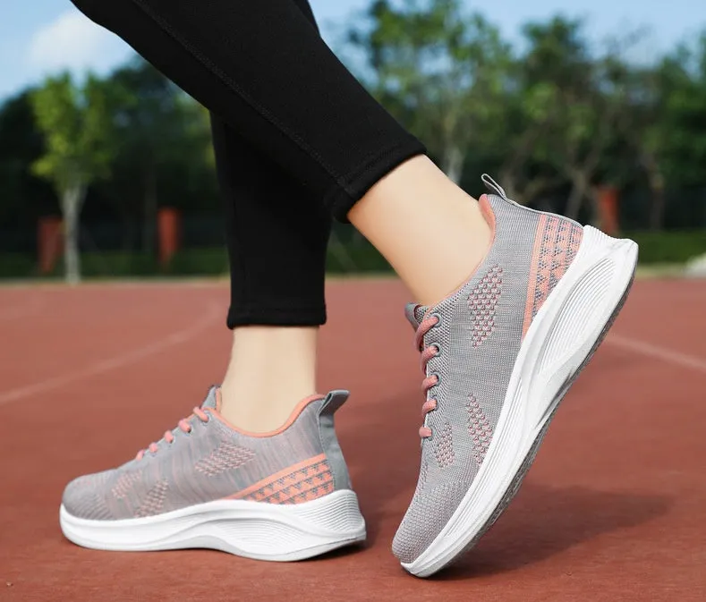 Lightweight and Breathable Two-Tone Training Shoes for Women