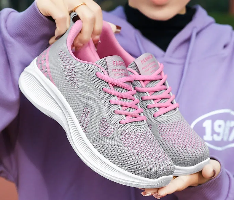 Lightweight and Breathable Two-Tone Training Shoes for Women