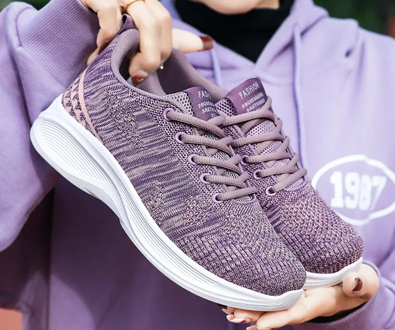 Lightweight and Breathable Two-Tone Training Shoes for Women