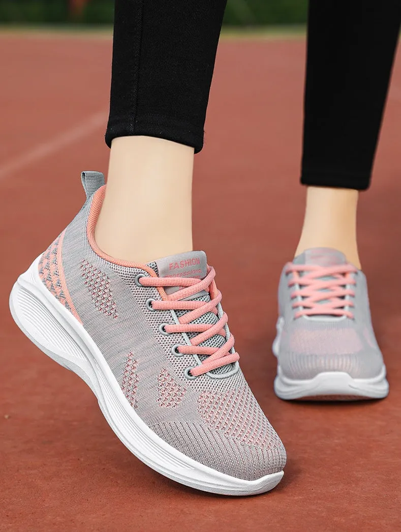 Lightweight and Breathable Two-Tone Training Shoes for Women