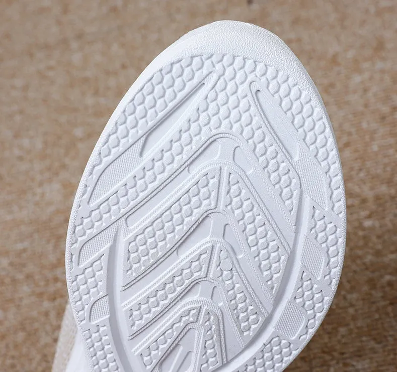 Lightweight Knitted Training Shoes for Women with Breathable Fabric