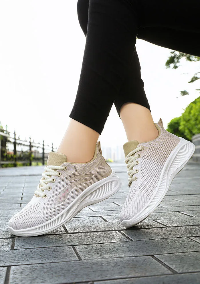 Lightweight Knitted Training Shoes for Women with Breathable Fabric